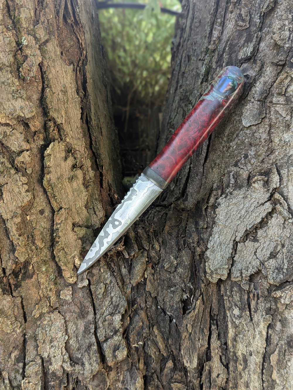 Hidden Fairy Hilt Damascus Sgian Dubh