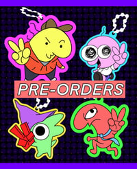 Image 1 of [PREORDER] Smiling Friends Rubber Keychain