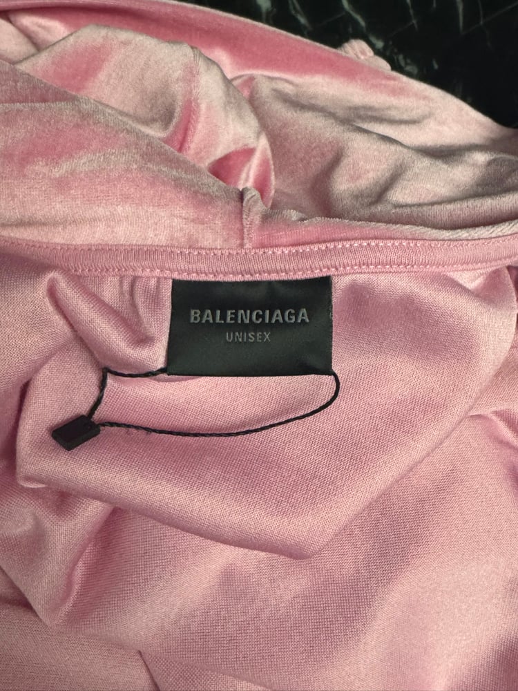 Image of Balenciaga SS23 Velour BB Zip-up