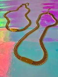 Image 1 of THICK MESH GEM CHAIN 