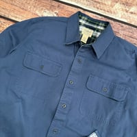 Image 2 of Vintage LL Bean Flannel Lined Button Up Shirt #3