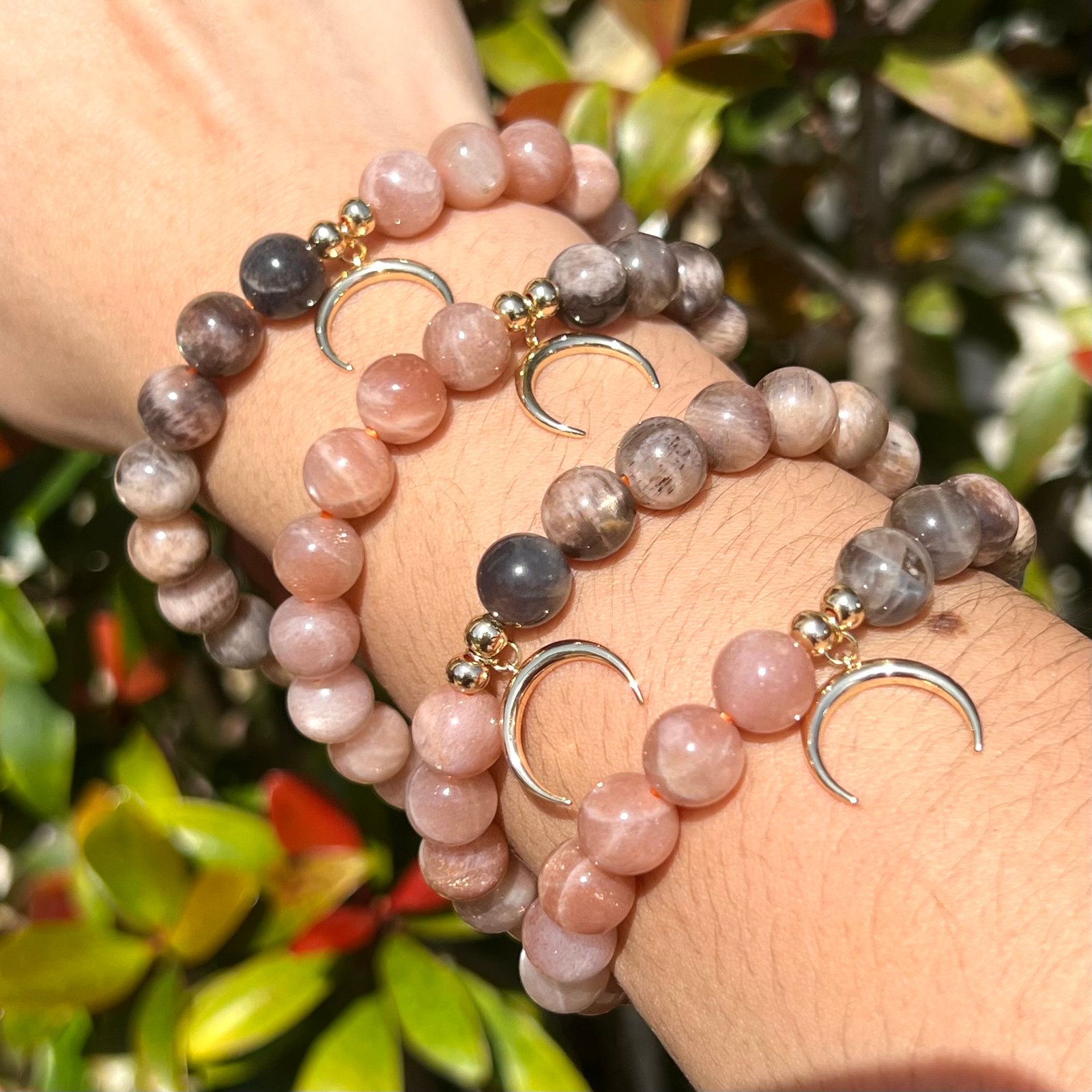 Black Moonstone Bracelet | Black Sunstone Bracelet | Gemstone Bracelet |  Moonstone Beads - Bracelets - Aliexpress