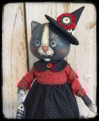 Image 3 of Corrine the Witch Cat with zombie mouse bucket