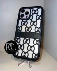 Black GG Hollow Iphone Case 