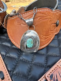 Image 2 of Barbed Wire Cowboy Hat Pendant