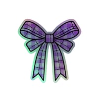 Image 4 of Holographic charm  sticker bow