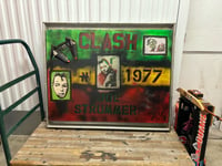 Image 2 of THE CLASH 1977 FRAMED CANVAS