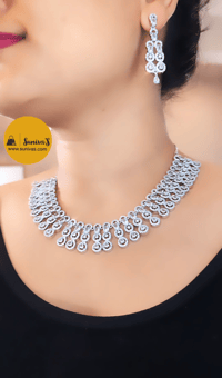 Image 1 of Rebecca White-Stunning Australian Diamond Necklace Set