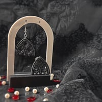 Image 1 of Cathedral Window Earrings. // Matte Version 