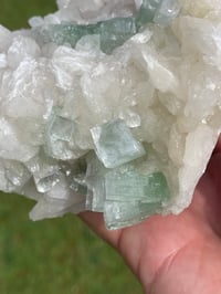 Image 5 of Green Apophyllite On Stilbite Specimen #1837