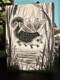 Image 3 of Tizzie Whizie, Folklore Fairy Hedgehog Greeting Card