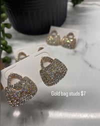 Gold bag studs 