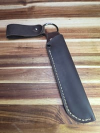 Image 1 of Leather Sheath for 8" Fixed Blade