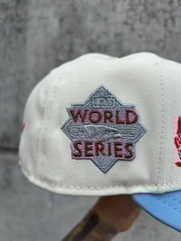 Image 3 of MULTI TONE KANJI HOUSTOM WHITE SOX CUSTOM FITTED CAP