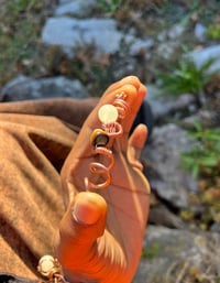 Image 2 of PYRITE X JADE X TIGERS EYE X CLEAR QUARTZ STALACTITE 