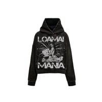 Image 1 of LOAMAI MANIA HOODIE BLACK CW