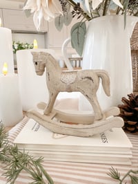 Image 1 of Rose Gold Rocking Horse