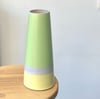 Tall Skyline Vase in Spring Green, Primrose and Lilac