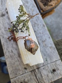 Image 3 of Electroformed Skeletal Smokey Quartz necklace 01