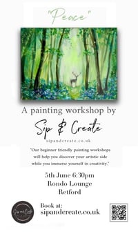 Image 2 of Paint Night Retford  “Stag in the forest”