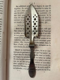 Image 1 of Cuillère à absinthe, en métal argenté poinçonné, début 1900