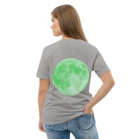 Image 4 of Green Moon Grey Unisex Organic Cotton T-shirt