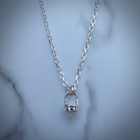 Image 4 of Handmade Sterling Silver Moonstone Bullet Point Pendant