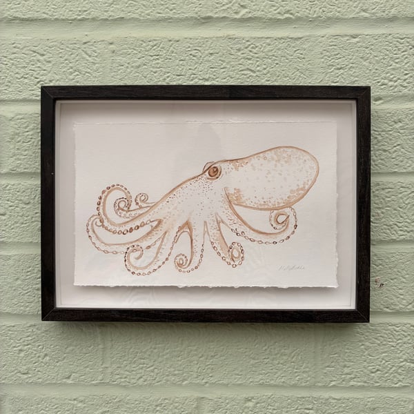 Image of £50 originals - Octopus watercolour & tea