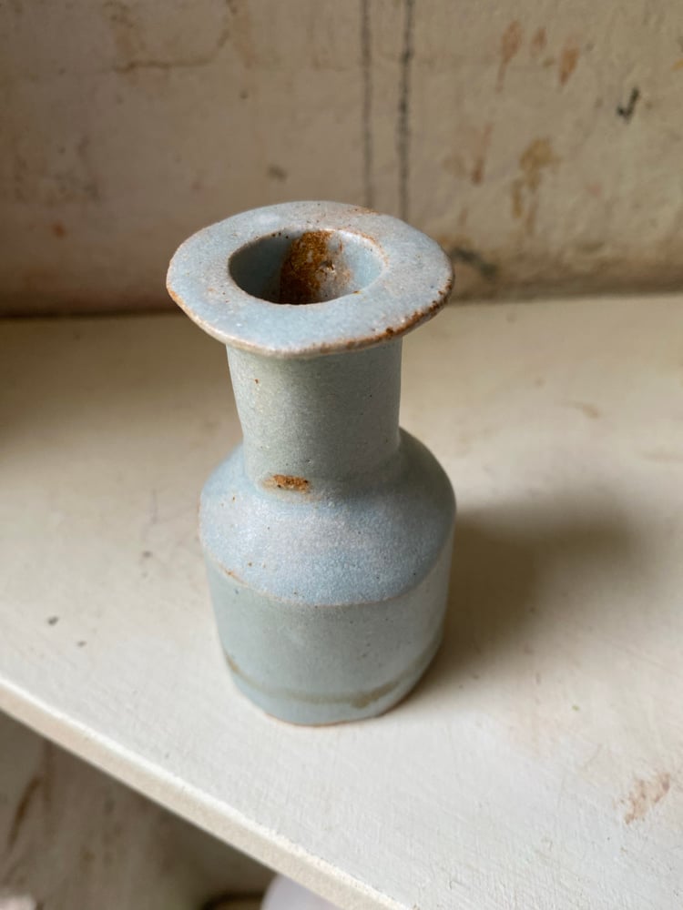 Small squat bottle (duck egg) Image 2