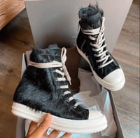 Black Fur Rick Boots