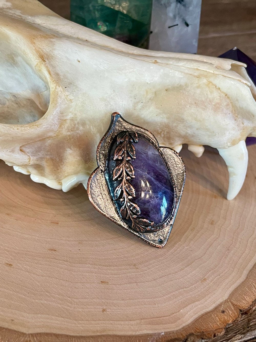 Chevron Amethyst Ring