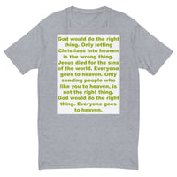 Image 4 of God Would Do The Right Thing Fitted Short Sleeve T-shirt