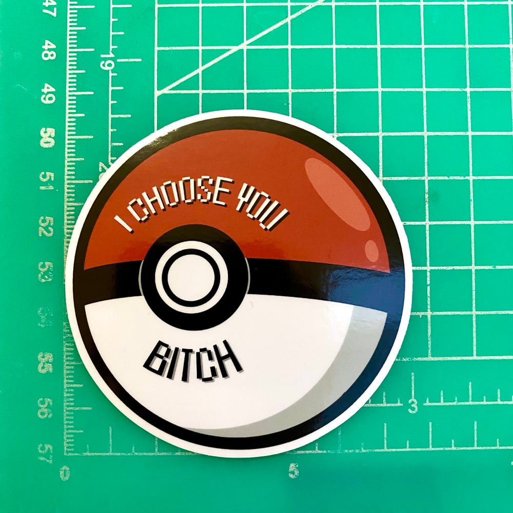 I Choose You….bitch (Sticker/Magnet)