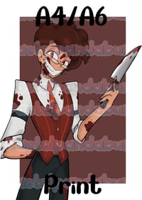 Image 1 of Hazbin Hotel - Human Alastor print