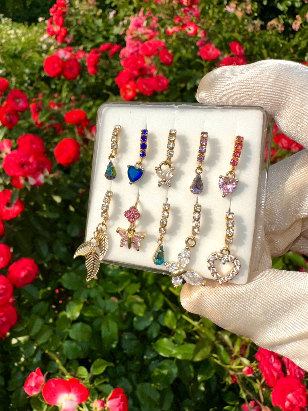 Image of Diamond Hoop Nose Rings