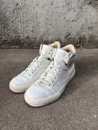 Image 5 of Archive Raf Simons SS08 Leather Padded Hightop Sneakers - Size IT 41