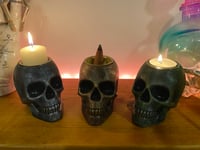 Image 4 of Stone tea light/ incense holder (antique bronze ) 