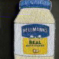 Image 2 of Stitched artwork - Hellmans - Mayonaise Jar