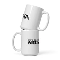 Image 1 of Now That's Midschool Gen 2 Logo White glossy mug 20oz