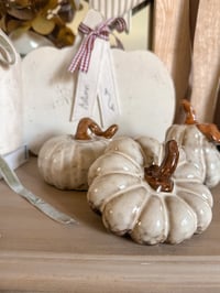 Porcelain Pumpkins ( 3 styles )