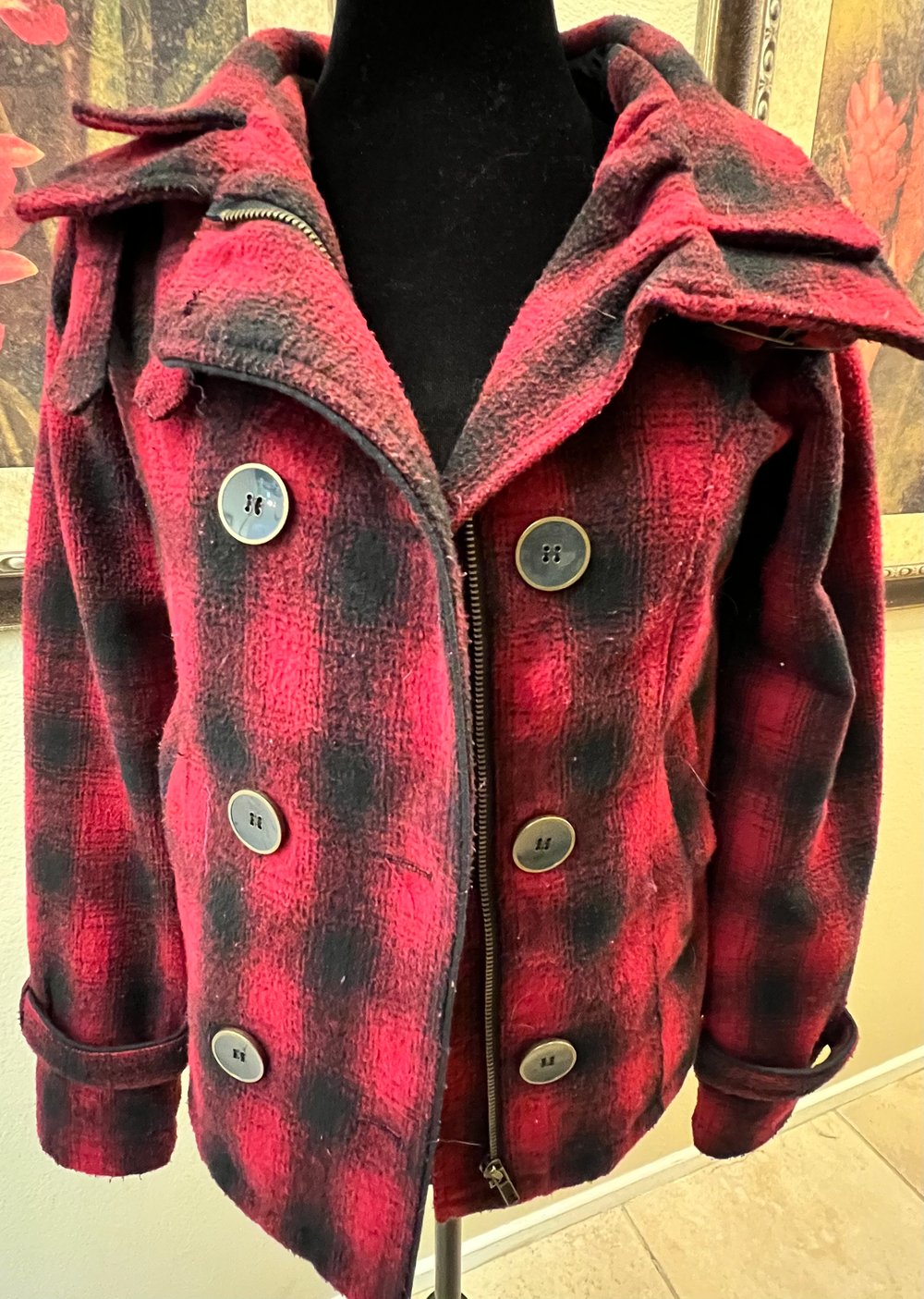 Vintage Red/Black Jacket Rock Tour