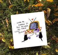 Little Moments Cats (7x7 art print) 