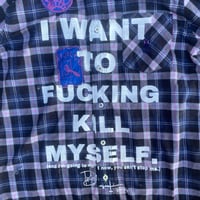 Image 4 of 1 of 1 sz S/M Psycho Bunny flannel
