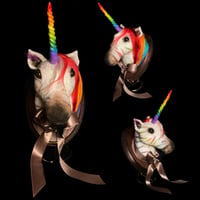 Image 1 of Rainbow Pride Unicorn Wall Mount • OOAK