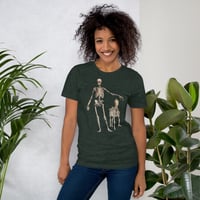 Image 17 of Antique Anatomical Illustration Human Skeleton and Horse Unisex t-shirt