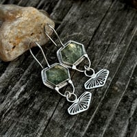Image 2 of Rutiled Prehnite Earrings
