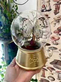 Iridescent butterfly globe