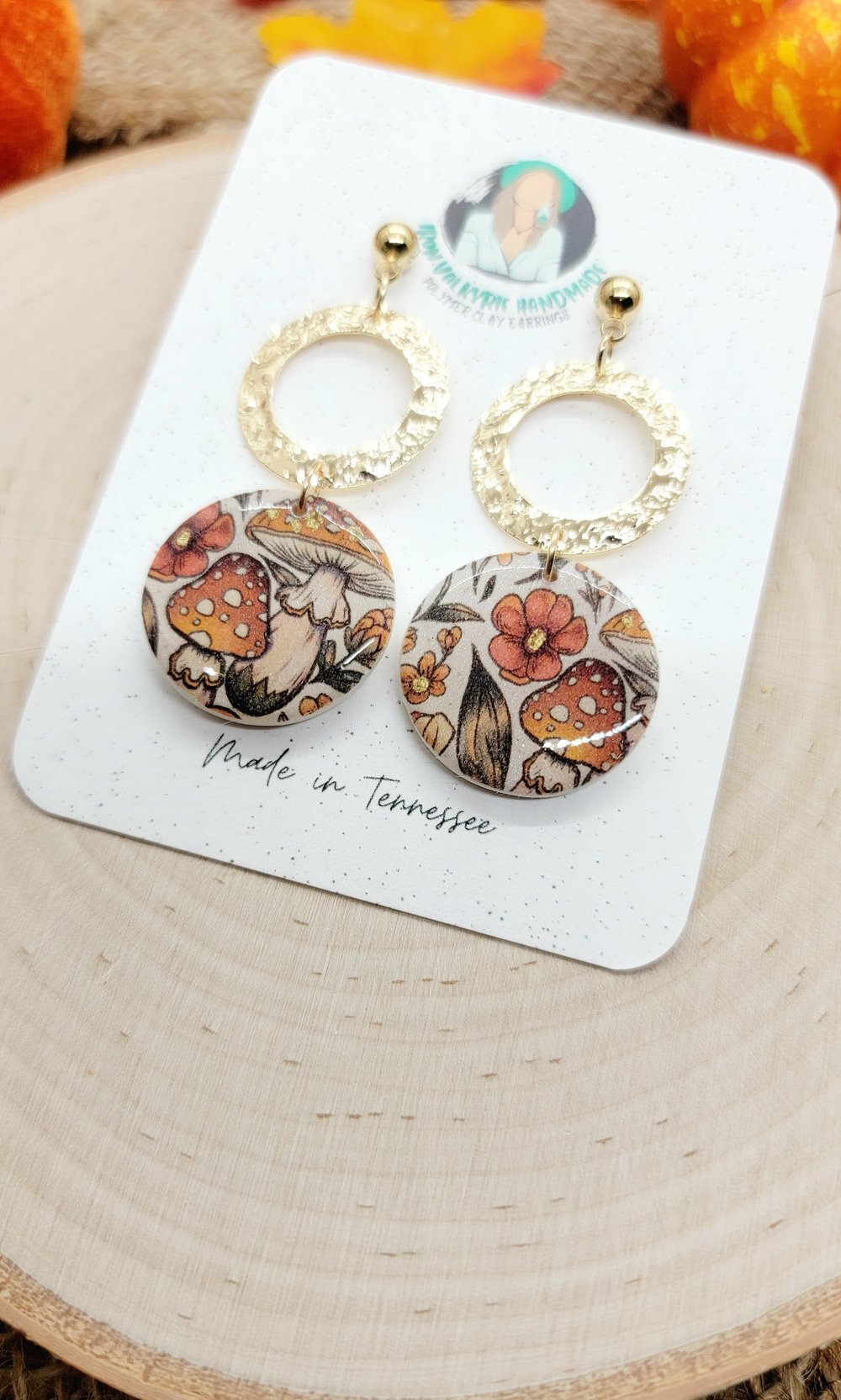 Image of Fall Mushie Earrings