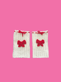 Image 1 of Cute Bow Leg Warmers 
