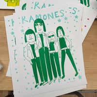 Image 1 of A3 RAMONES riso print